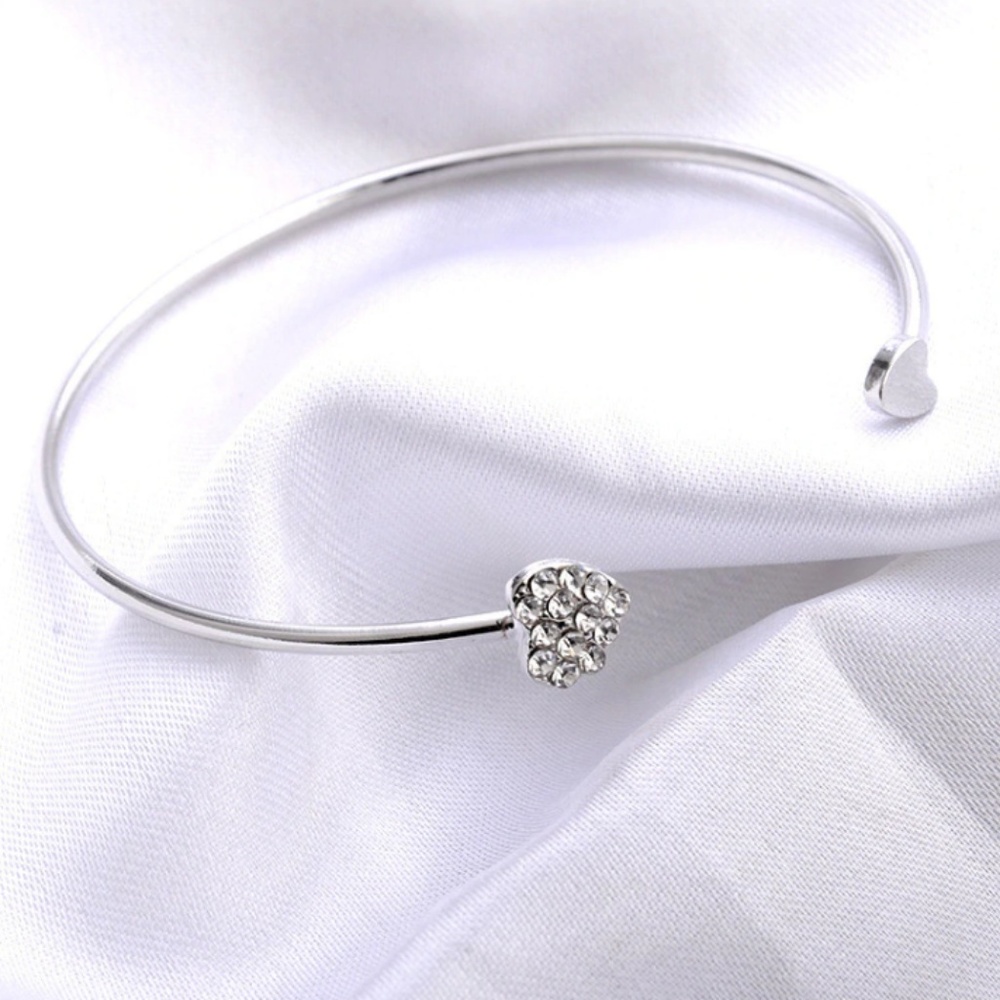 4 for $20 Double Heart Zirconia Bracelet - Picture 3 of 6